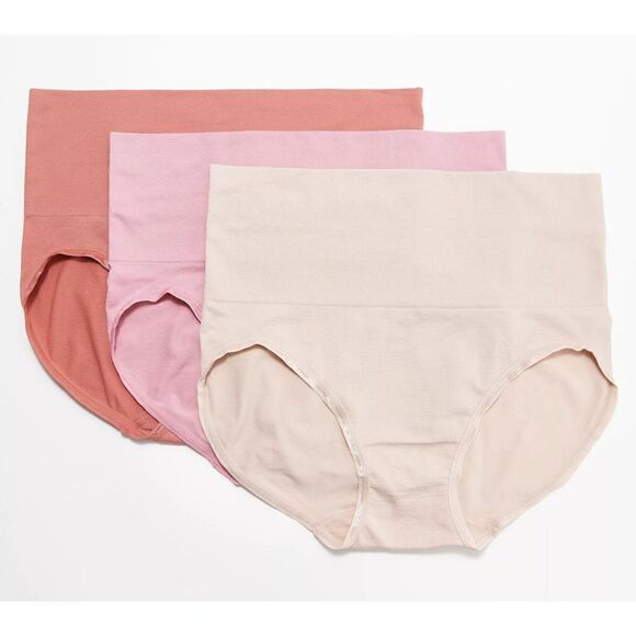 455 Breezies Seamless Wide Band Brief Panty Set of 3 SPICE sz M - Picture 1 of 1